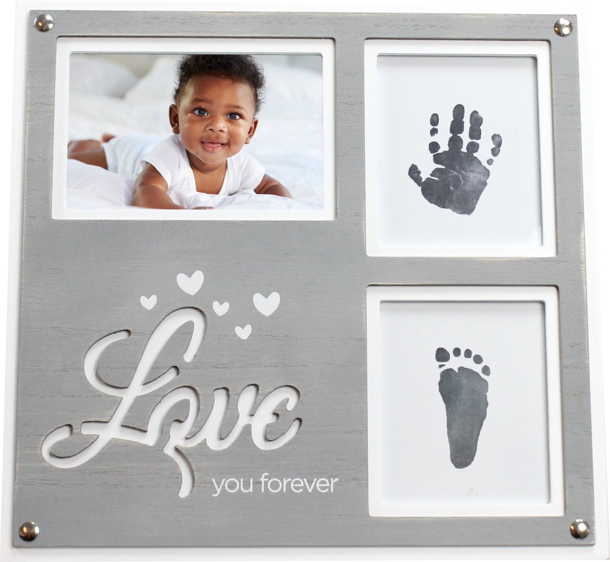 Goedkoopste Happy Hands - Vintage Frame Love You Forever - Fotolijst - Hand/voet print