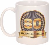Tasse / tasse d'anniversaire de luxe 80 ans