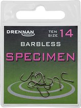 Drennan Eyed Specimen Barbless (10 pcs) - Maat : 6