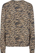 Soyaconcept Banu Aop 42 sweater - zwart/beige, maat XXL (44)