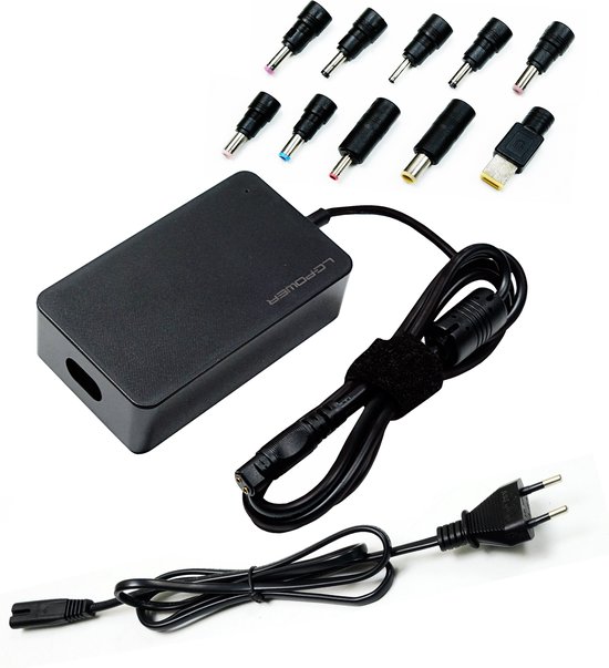 CHARGEUR UNIVERSEL PC 65W + 12 EMBOUTS