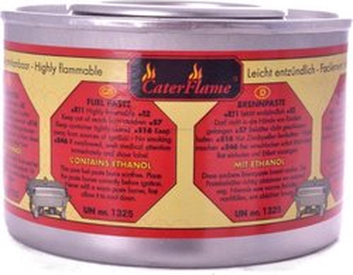 Caterflame Brandpasta blikjes - 6 Stuks - voordeelverpakking