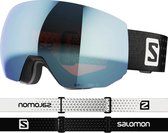 SALOMON Skibril radium pro ml bk/light blue SkibrilBlack - Maat NS