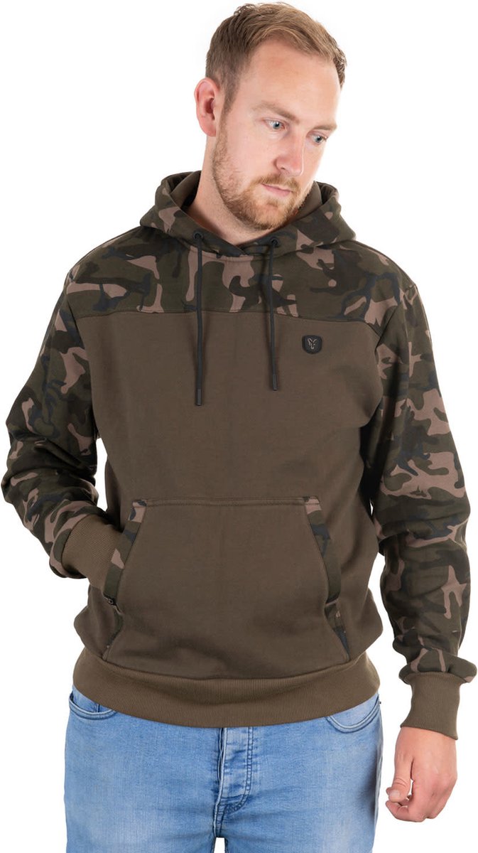 Fox Khaki/Camouflage Hoodie - Maat XL - Khaki
