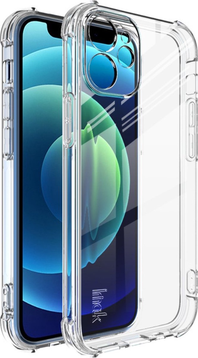 IMAK Hoesje - Geschikt voor iPhone 12 Hoesje - IMAK TPU Back Cover met AirBag Corners - Transparant