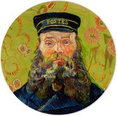 Muurcirkel Vincent van Gogh The Postman 45 cm - rond schilderij - wandcirkel