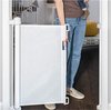 Oprolbaar traphekje wit - Veiligheidshekje voor Baby - Kinderhekje - Hondenhek - Instelbare Traprek - Luxe Mesh - Simanti®