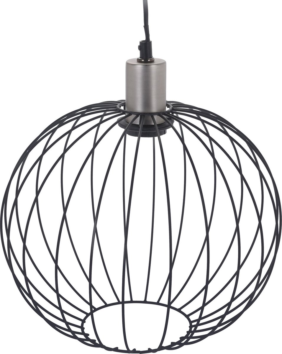 Hanglamp Metaal Zilver Industriele Art Deco Lamp