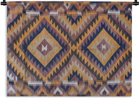 Tapisserie Murale - Tissu Mural - Tapisserie Persane - Motifs - Oranje - 60x45 cm - Tapisserie