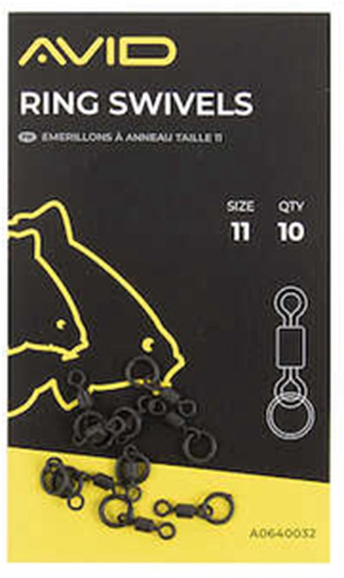 Avid Carp Terminal Tackle Ring Swivel Size 11 (10 pcs) van AVID — afbeelding 2