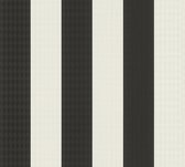 AS Creation Karl Lagerfeld - Strepen behang - Ontwerp "Stripes" - zwart wit - 1005 x 53 cm