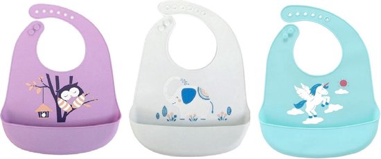Lot De 3 Bavoirs En Silicone Pour Filles Ajustables Avec Plateau De Collecte De Cygne Bol Com Lot De 3 Bavoirs En Silicone Pour Filles Ajustables Avec Plateau De Collecte De Cygne Bol Com