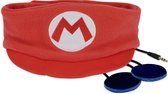 Super Mario - kinder koptelefoon hoofdband - volumebegrenzing - zacht fleece - wasbaar (3-8j)