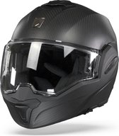 Scorpion EXO-Tech Carbon Solid systeemhelm mat zwart