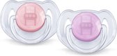Philips Avent Transparant Fopspenen 6-18M - 2 Stuks