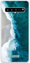 6F hoesje - geschikt voor Samsung Galaxy S10 5G -  Transparant TPU Case - Beach all Day #ffffff