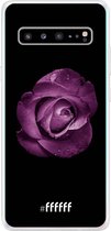 6F hoesje - geschikt voor Samsung Galaxy S10 5G -  Transparant TPU Case - Purple Rose #ffffff