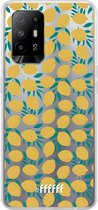 6F hoesje - geschikt voor OPPO A94 5G -  Transparant TPU Case - Lemons #ffffff