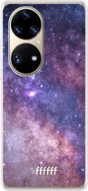 6F hoesje - geschikt voor Huawei P50 Pro -  Transparant TPU Case - Galaxy Stars #ffffff