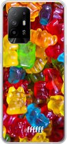 6F hoesje - geschikt voor OPPO A94 5G -  Transparant TPU Case - Gummy Bears #ffffff