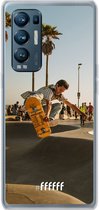 6F hoesje - geschikt voor OPPO Find X3 Neo -  Transparant TPU Case - Let's Skate #ffffff