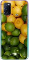 6F hoesje - geschikt voor OPPO A72 -  Transparant TPU Case - Lemon & Lime #ffffff