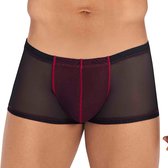 Clever - Clarity Latin Boxer - Doorschijnende Boxershort - Mesh - Zwart - Rood