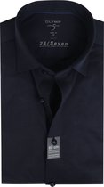 OLYMP - Lvl 5 Extra LS Overhemd 24/Seven Donkerblauw - 42 - Heren - Slim-fit