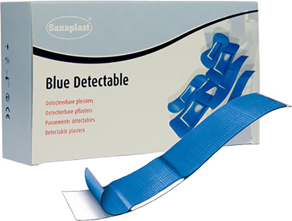 Goedkoopste Detectable PE Lange Vinger pleisters 120 x 20 mm (100 stuks