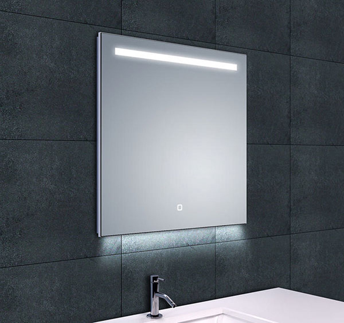 Bally Ambi One Dimbare Condensvrije Spiegel Met LED Verlichting En Verwarming 60x60cm