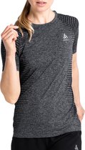 Odlo Essential Sportshirt - Maat S  - Vrouwen - donker grijs - zwart