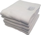 5x Handdoek Wit | 50 x 110 cm | Hotelkwaliteit 550 gr m2