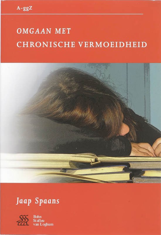 Boekomslag met slapende vrouw en de titel 'Omgaan met chronische vermoeidheid'.