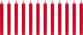 Luxe Dinerkaarsen 12 Stuks - Rood Kerst Kaarsen set - Kaarsen 19,5cm - Giftset - Paraffine Kaarsen - Cadeau - Cadeau voor vrouw - Dinerkaars