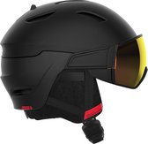 SALOMON Skihelm driver photo red matador/all w Mannen Skihelm - Black - Maat S 5356