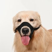 Sharon B - muilkorf - maat M - zwart - voor middelgrote honden - 100% diervriendelijk - hondentraining - tegen agressie, bijten en blaffen - comfortabel - machine wasbaar - nagels