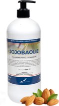 Jojobaolie 1 liter met gratis pomp - 100% natuurlijk - biologisch en koud geperst - goed voor huid, haar en lichaam