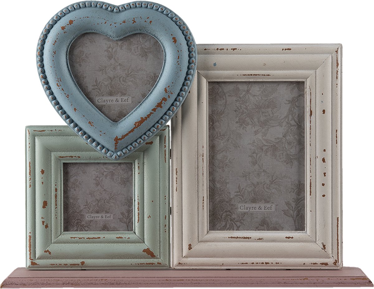 Fotolijst 10x15 cm Blauw Groen MDF Rechthoek Fotokader