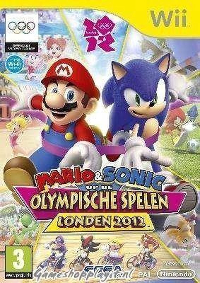 Mario & Sonic Giochi Olimpico Londra 2012, Wii __ Mario en sonic op de Olympische Spelen Londen 2012 Nintendo Wii (Italiaanse verpakking, ook speelbaar in het Nederlands/Engels).