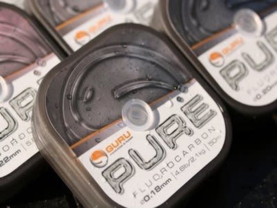 Guru Pure Fluorocarbon - 0.10mm - 50m - Transparant van Guru — afbeelding 5
