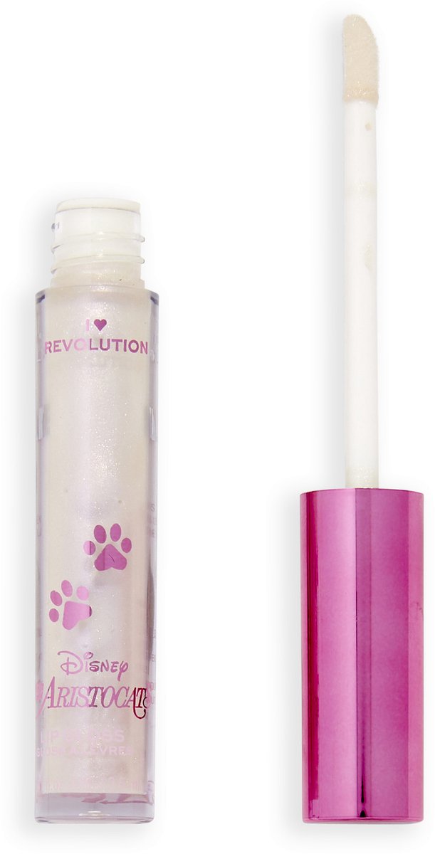 I Heart Revolution x Disney The Aristocats Marie - Lip Gloss Marie - Transparant - Clear - Roze Shimmer - Parelmoer