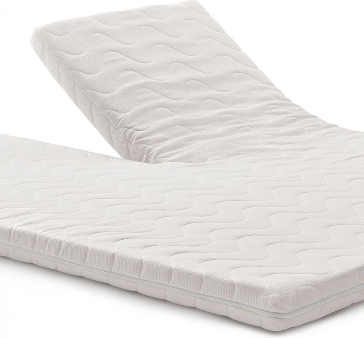 Luxe SPLIT - TOPDEK-MATRAS - TOPPER SPECIALE MATEN HR- KOUDSCHUIM - 190x190x8 cm