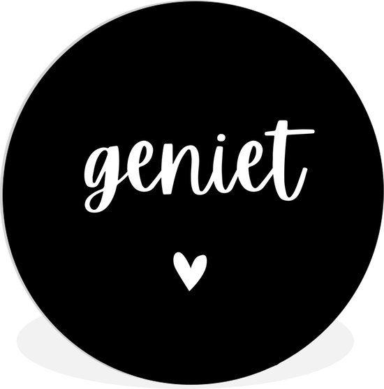 WallCircle - Wall Circle - Wall Circle Inside - Proverbes - Citations - Enjoy - 150x150 cm - Décoration murale - Peintures Ronds