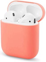 Hoes voor Apple AirPods Hoesje Siliconen Case Cover - Oranje