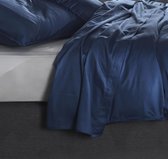 Laken Luxe et soyeux en Katoen /satin bleu marine | 160 x 290 | Avec une belle brillance subtile | Haute qualité