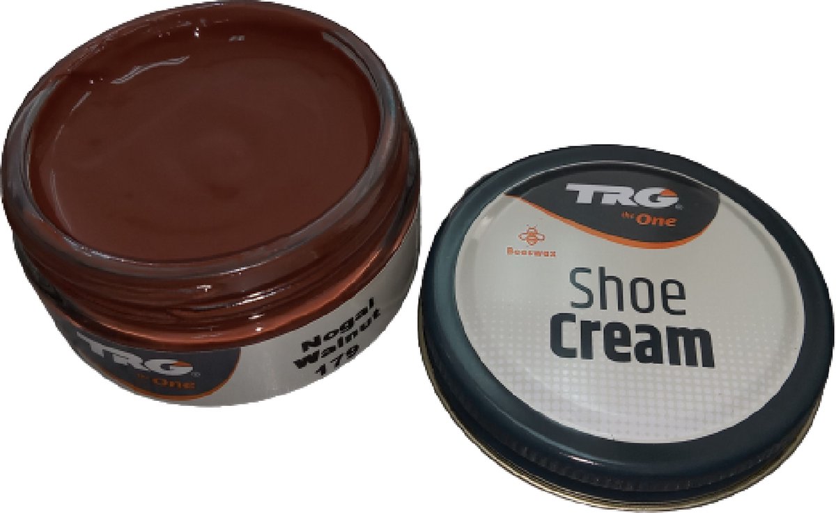 TRG - schoencrème met bijenwas - walnoot bruin - 50 ml
