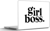 Laptop sticker - 14 inch - Spreuken - Girl boss - Quotes - 32x5x23x5cm - Laptopstickers - Laptop skin - Cover
