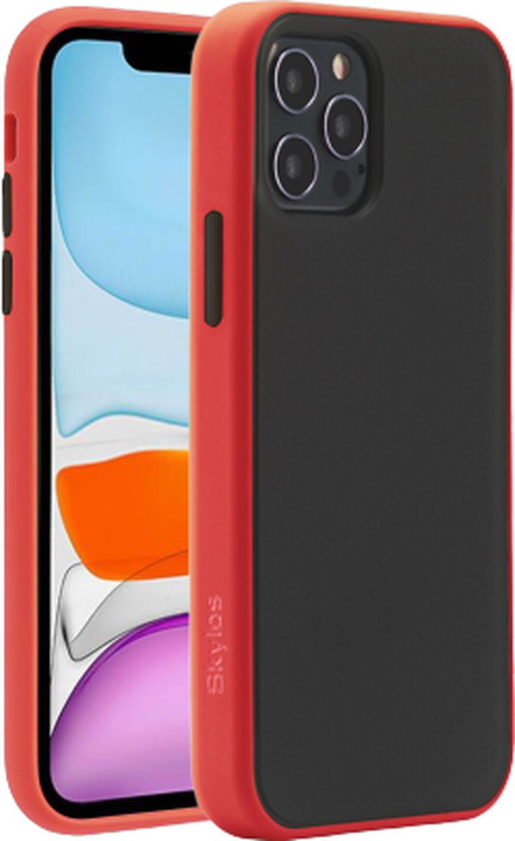 Skylos Original – Apple iPhone 12 Mini hoesje – Rood – iPhone hoesje
