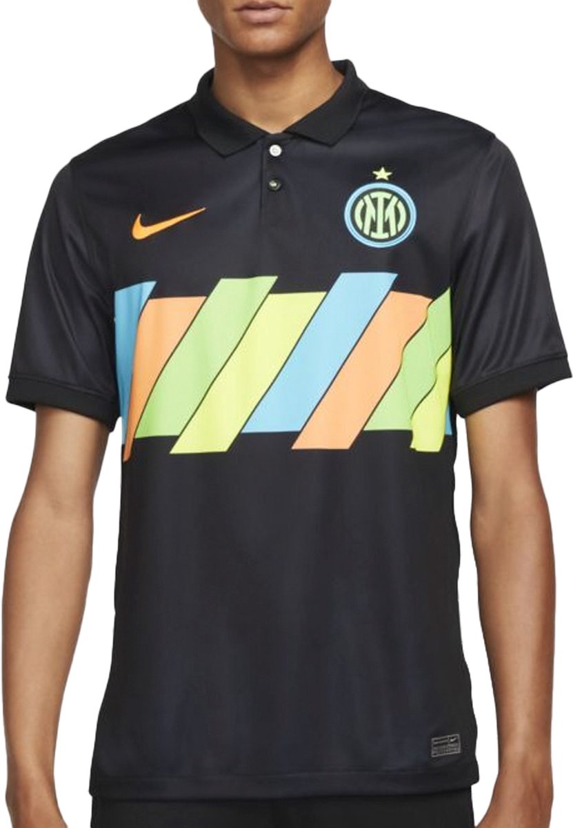 Nike Inter Milaan Sportshirt - Maat M  - Mannen - zwart - geel - groen - blauw
