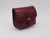 SENSE Schoudertas Bella rood - Italiaanse Crossbody bag - Toscaanse leer